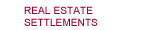 Real Estate Settlements